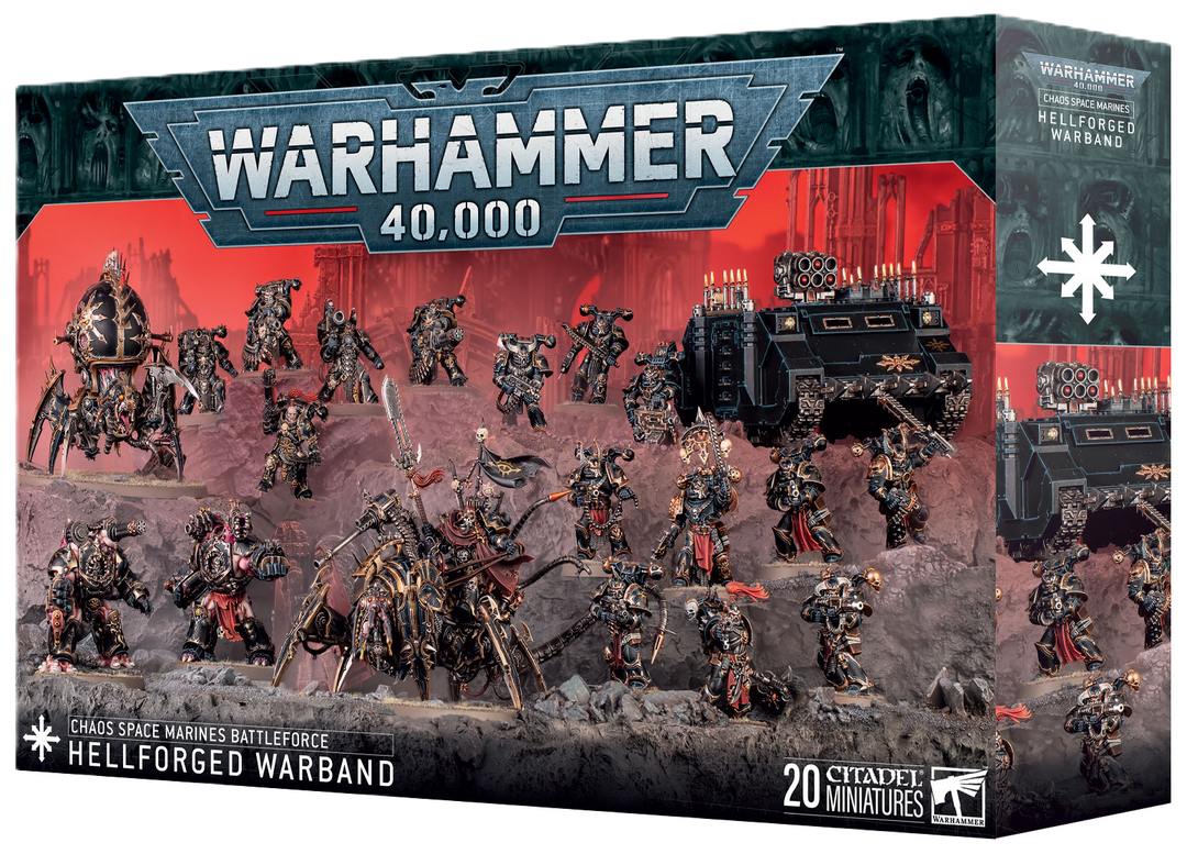 71-43 Chaos Space Marines: Hellforged Warband [Pre-order] [Please see Description for delay]