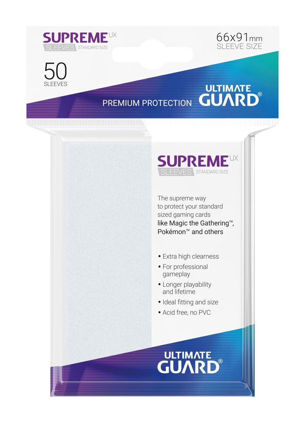 Ultimate Guard: Sleeves – Supreme UX – Frosted (50-Pack)