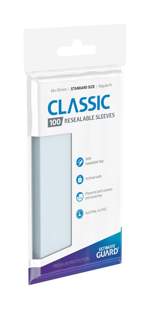 Ultimate Guard: Sleeves – Classic Resealable – Transparent