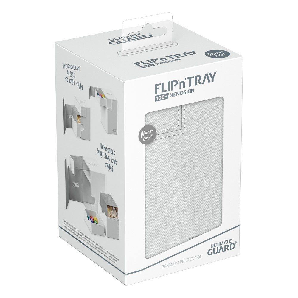 Ultimate Guard: Deck Box – XenoSkin Monocolor Flip´n´Tray 100+ – White