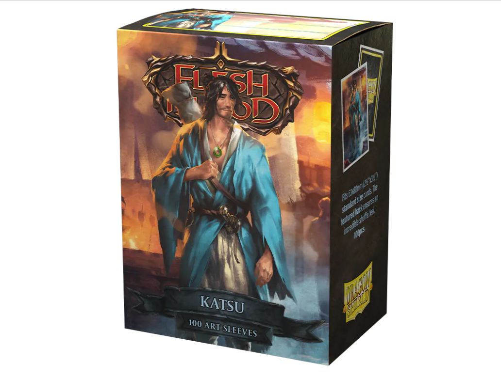 Sleeves - Dragon Shield - Box 100 - Matte Art - Flesh and Blood Katsu