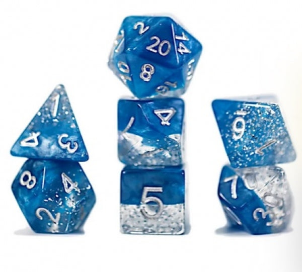 Gatekeeper Halfsies Dice - Glitter Edition - Blue