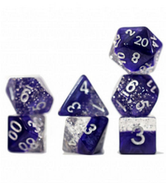 Gatekeeper Halfsies Dice - Glitter Edition - Purple